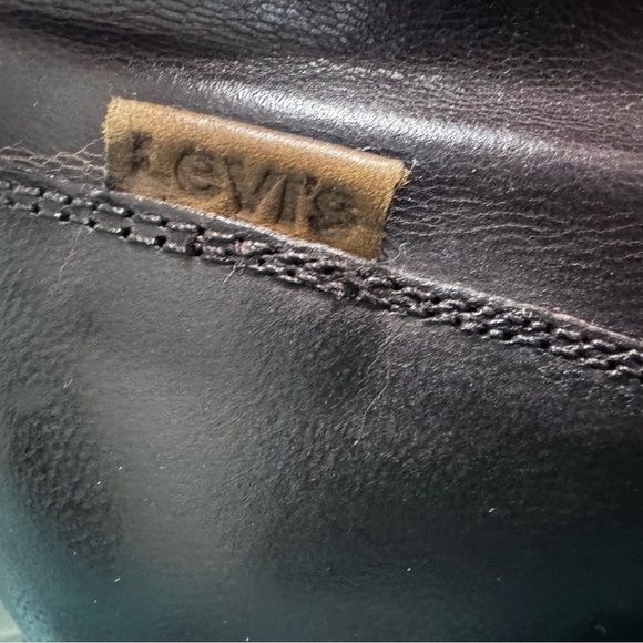 Levi's Emerson Leather Boots Size 13 Brown Leather Lace Up Ankle Boots - Picture 4 of 16